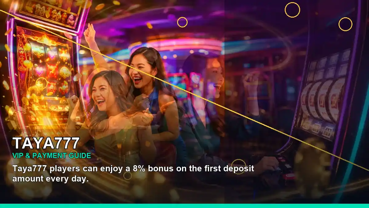 TAYA777 TAYA777 payment information for Philippine users scene with right-diagonal lucky reels online slot games for players
